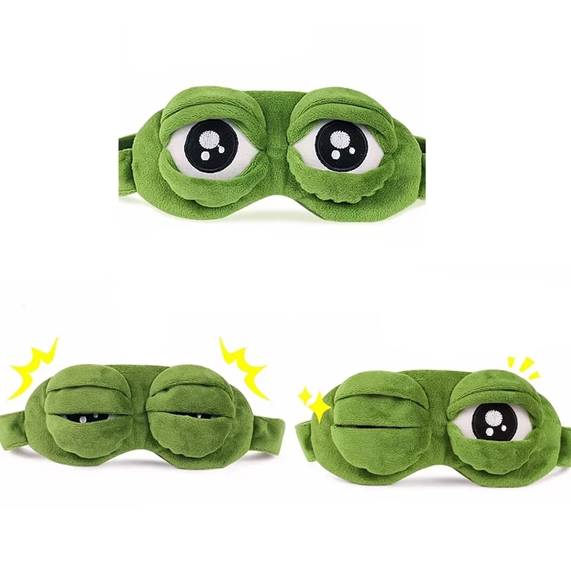 カエル型アイマスクパーティーゲーム面白いアイマスク漫画ぬいぐ - Travel Accessories Cute のレビューと価格