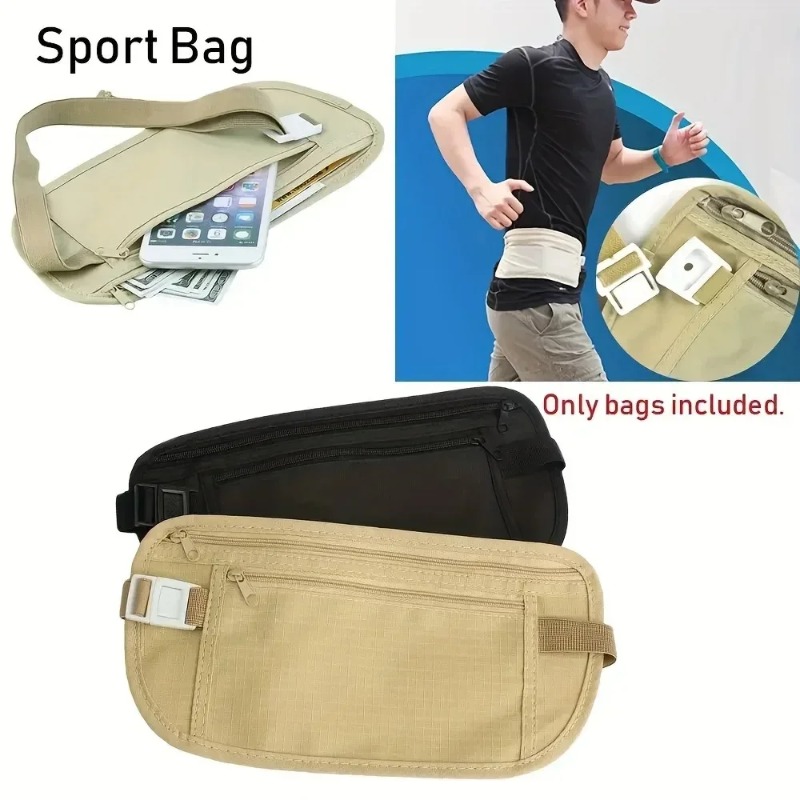 スポーツランニングウエストバッグ目に見えないトラベルウエスト - Money Belt Hidden のレビューと価格