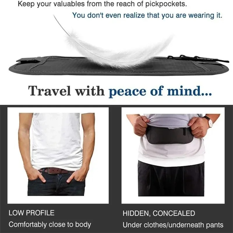 スポーツランニングウエストバッグ目に見えないトラベルウエスト - Money Belt Hidden のレビューと価格
