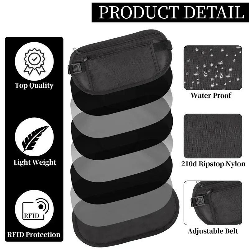スポーツランニングウエストバッグ目に見えないトラベルウエスト - Money Belt Hidden のレビューと価格