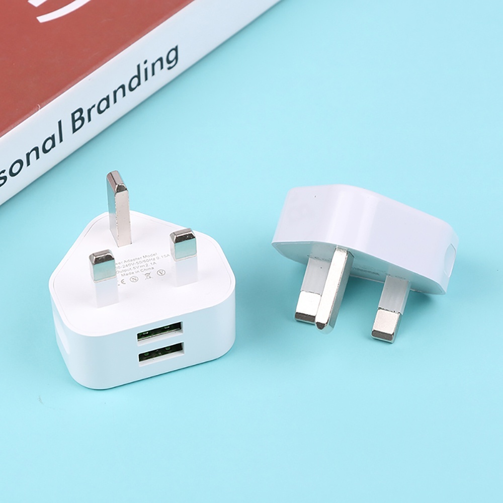2in1 USB UKプラグ3ピン壁掛け充電アダプター、US - Travel Accessories Uk のレビューと価格