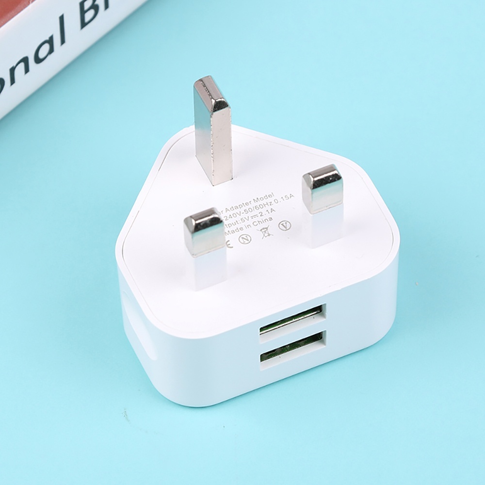 2in1 USB UKプラグ3ピン壁掛け充電アダプター、US - Travel Accessories Uk のレビューと価格
